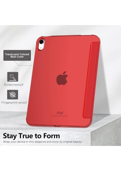 Apple Air 4. Nesil (2020) 10.9 Yatay Standlı Uyku Modlu Basic Arkası Sert Smart Kılıf ve Ekran Koruyucu A2316 A2324 A2325 A2072 fırsatları