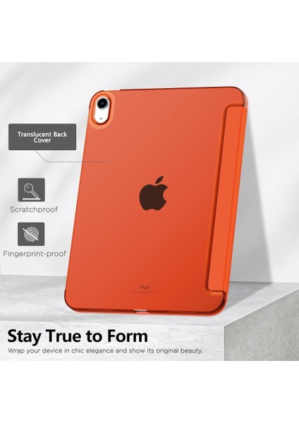 Apple Air 4. Nesil (2020) 10.9 Yatay Standlı Uyku Modlu Basic Arkası Sert Smart Kılıf A2316 A2324 A2325 A2072 fırsatları