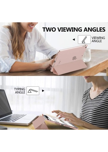 Apple iPad 8. Nesil (2020) 10.2 Yatay Standlı Uyku Modlu Basic Arkası Sert Smart Kılıf A2270 A2428 A2429 A2430 indirimleri