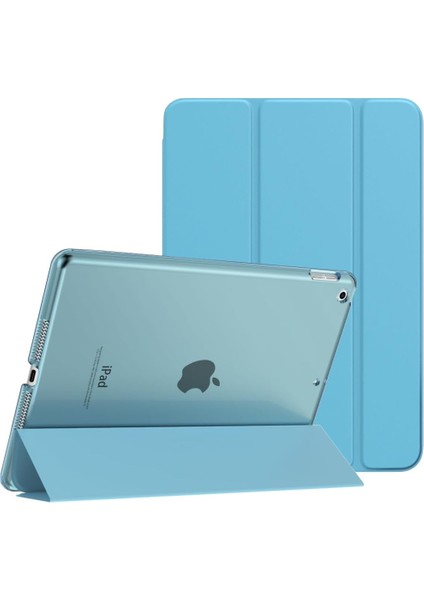 Apple iPad 9. Nesil (2021) 10.2 Yatay Standlı Uyku Modlu Basic Arkası Sert Smart Kılıf A2602 A2604 A2603 A2605