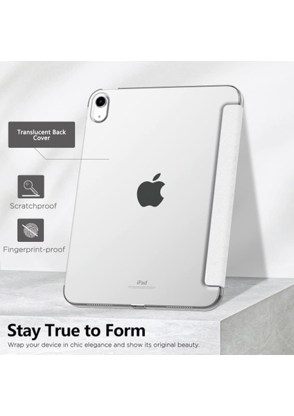 Apple Air 4. Nesil (2020) 10.9 Yatay Standlı Uyku Modlu Basic Arkası Sert Smart Kılıf A2316 A2324 A2325 A2072 fırsatları