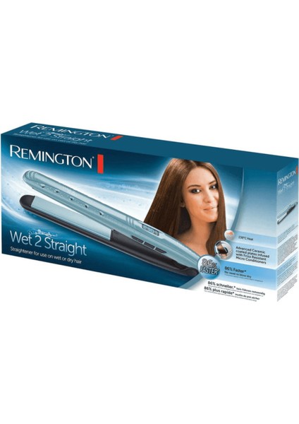 50 Hz / 60 Hz WET2STRAIGHT Saç Düzleştirici Islak / Kuru S7300 E51 4008496870592 Resmi Distribütör