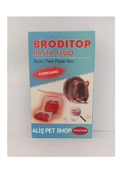 Brodıtop Fluo Floresanlı Fare Pasta Yemi 100 Gr. Kutu