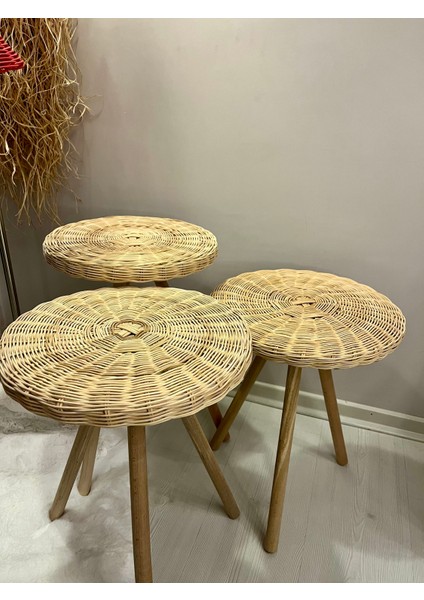 Rattan Home Design Rattan Üçlü Sehpa Takımı