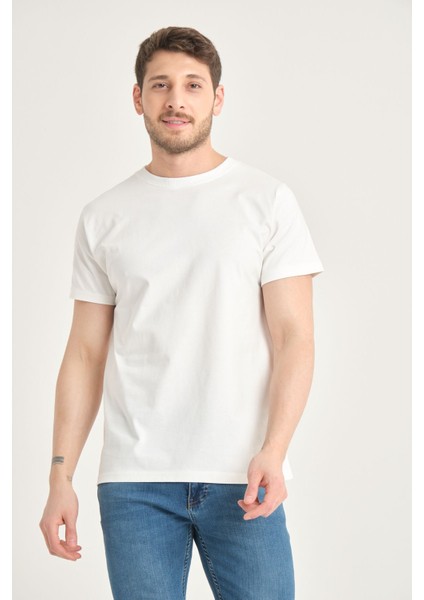 2 Adet Erkek %100 Pamuk Standart Kalıp Kolay Kırışmayan Düz Renk Basic Tişört indirimleri