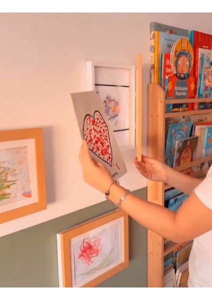 Çocuk Sanat Çerçevesi, Katlanır Resim Çerçevesi Beyaz A4 fırsatları