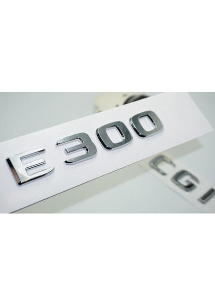 E300 Cgi Bagaj Krom Abs 3m 3D Yazı Logo Benz Ile Uyumlu