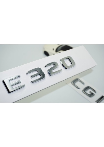 E320 Cgi Bagaj Krom Abs 3m 3D Yazı Logo Benz Ile Uyumlu