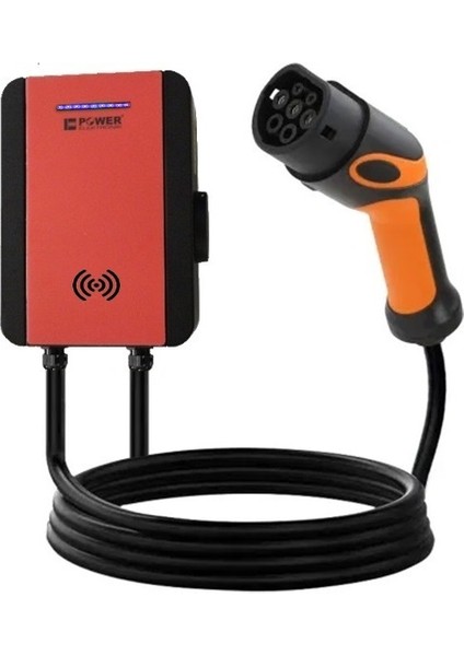 ELEKTRONİK SHOP | PWR33 HOME-EVC-22 kW WALLBOX - 5 MT KABLO ÇIKIŞLI ELEKTRİKLİ ARAÇ ŞARJ CİHAZI