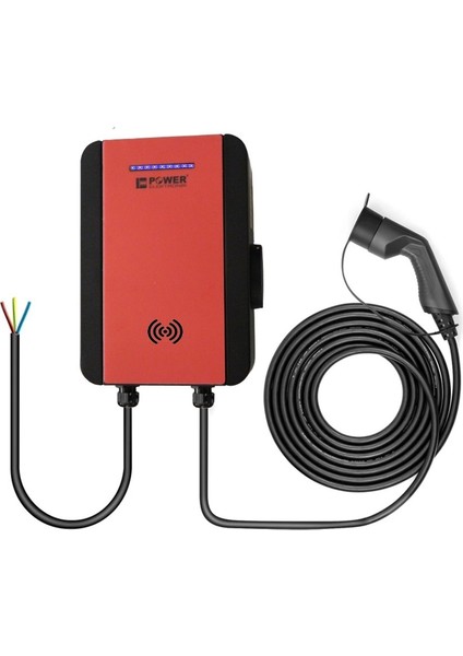 ELEKTRONİK SHOP | PWR33 HOME-EVC-22 kW WALLBOX - 5 MT KABLO ÇIKIŞLI ELEKTRİKLİ ARAÇ ŞARJ CİHAZI
