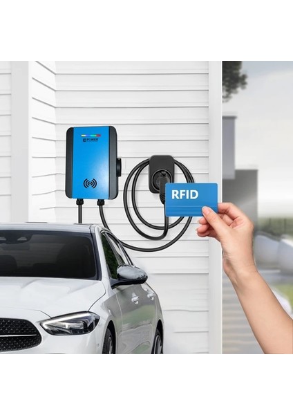 ELEKTRONİK SHOP | PWR33 HOME-EVC-22 kW WALLBOX - 5 MT KABLO ÇIKIŞLI ELEKTRİKLİ ARAÇ ŞARJ CİHAZI