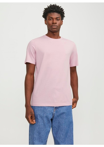 JJEORGANIC BASIC TEE SS Pembe Erkek Kısa Kol T-Shirt fiyatları