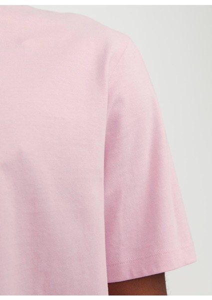 JJEORGANIC BASIC TEE SS Pembe Erkek Kısa Kol T-Shirt fırsatları