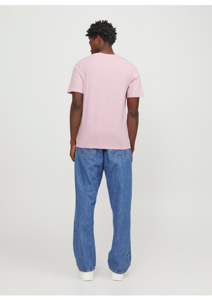 JJEORGANIC BASIC TEE SS Pembe Erkek Kısa Kol T-Shirt indirimleri