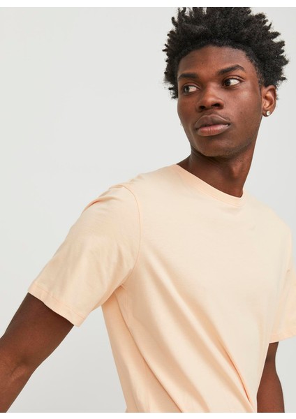 Yuvarlak Yaka Turuncu Erkek T-Shirt Jjeorganıc Basıc Tee Ss O-Neck Noos