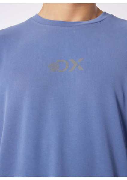 Indigo Erkek Bisiklet Yaka Relaxed Baskılı T-Shirt D4SM-TST3282 indirimleri
