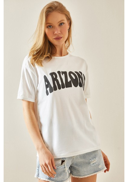 Siyah Bisiklet Yaka Yazılı T-Shirt 5YXK1-48234-02 modelleri