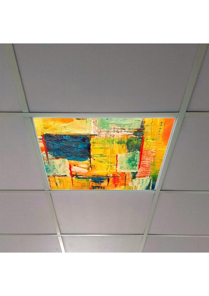 60X60 LED Panel Aydınlatma Armatür Avize Sıva Altı Desenli Tekli 46510212SA