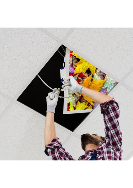 60X60 LED Panel Aydınlatma Armatür Avize Sıva Altı Desenli Tekli 46510213SA