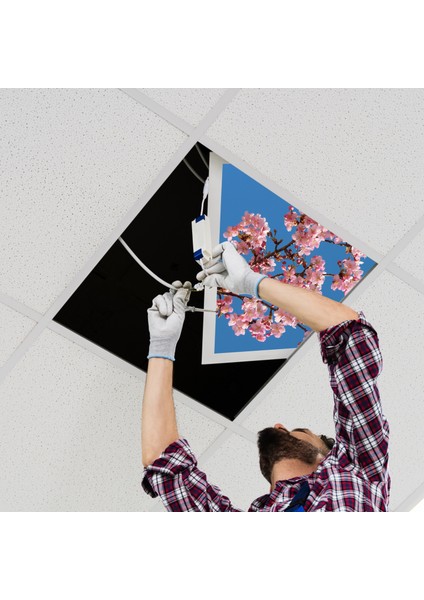60X60 LED Panel Aydınlatma Armatür Avize Sıva Altı Desenli Tekli 46510290SA