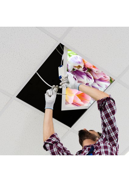 60X60 LED Panel Aydınlatma Armatür Avize Sıva Altı Desenli Tekli 46510160SA