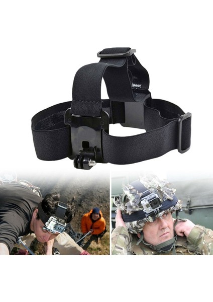 Gopro Hero 9 / 10 / 11 Black Uyumlu Housing Göğüs Bandı ve Kafa Bandı 3'lü Set