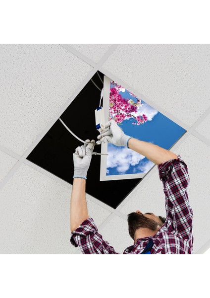 60X60 LED Panel Aydınlatma Armatür Avize Sıva Altı Desenli Tekli 46510186SA