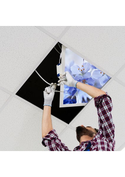 60X60 LED Panel Aydınlatma Armatür Avize Sıva Altı Desenli Tekli 46510252SA