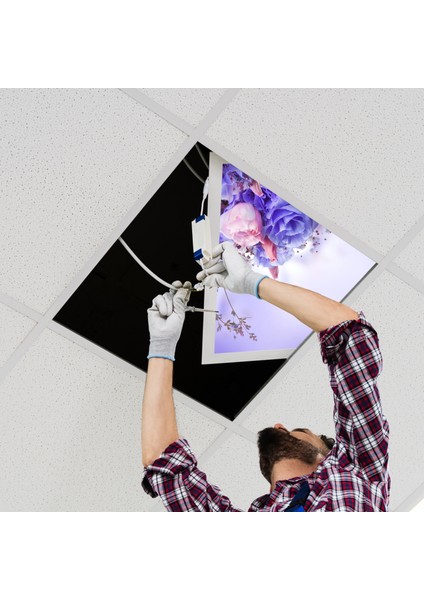 60X60 LED Panel Aydınlatma Armatür Avize Sıva Altı Desenli Tekli 46510299SA