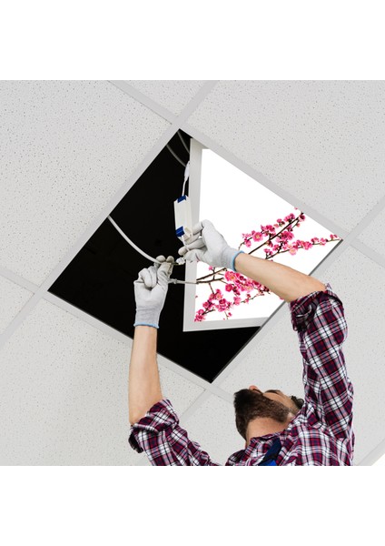 60X60 LED Panel Aydınlatma Armatür Avize Sıva Altı Desenli Tekli 46510161SA