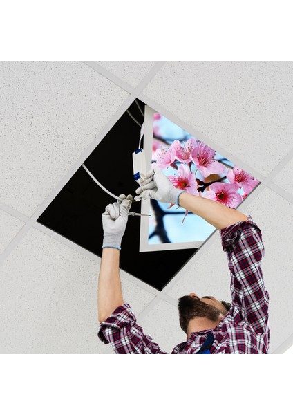 60X60 LED Panel Aydınlatma Armatür Avize Sıva Altı Desenli Tekli 46510282SA
