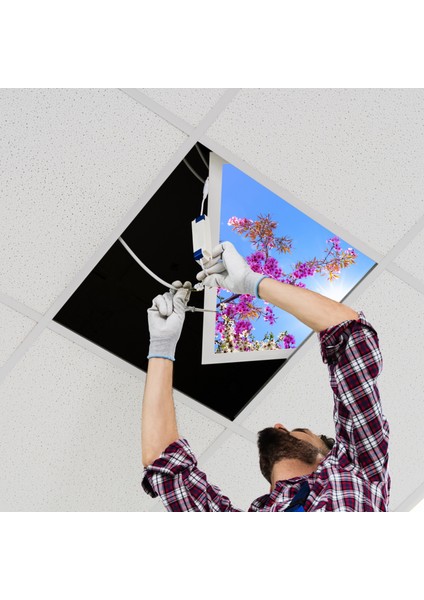 60X60 LED Panel Aydınlatma Armatür Avize Sıva Altı Desenli Tekli 46510312SA modelleri