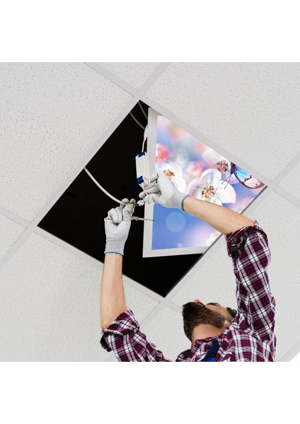 60X60 LED Panel Aydınlatma Armatür Avize Sıva Altı Desenli Tekli 46510209SA