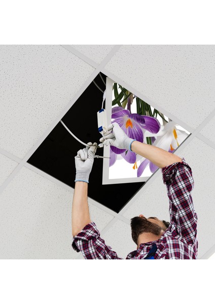 60X60 LED Panel Aydınlatma Armatür Avize Sıva Altı Desenli Tekli 46510258SA