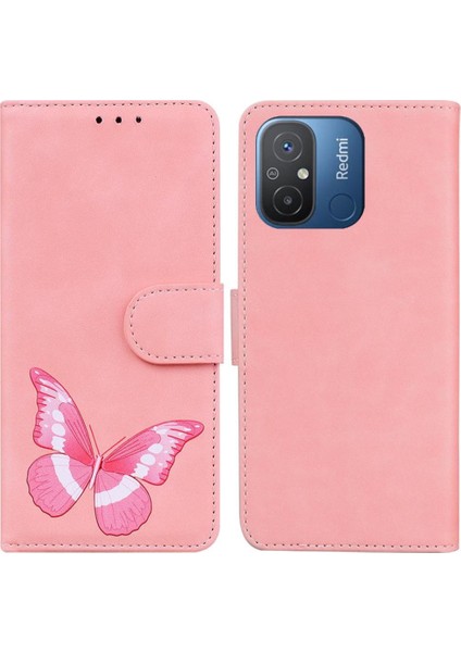 Xiaomi Redmi 12C kelebek Renk Baskılı Telefon Kılıfı (Yurt Dışından)