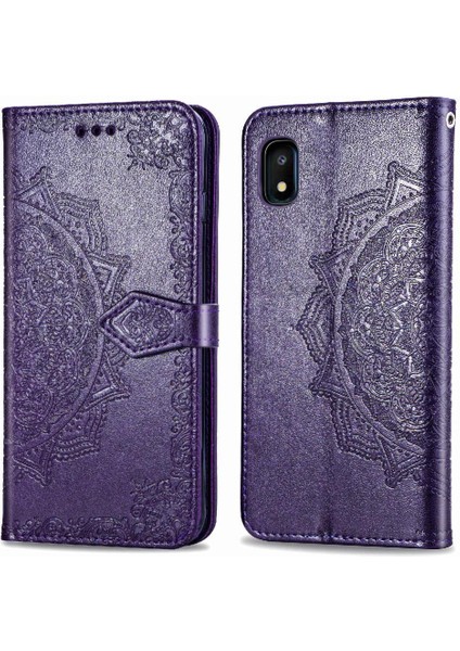 Samsung A10E Deri Telefon Kılıfı (Yurt Dışından)