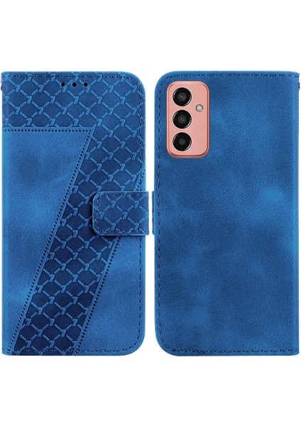 Samsung Galaxy M13 4g Deri Kabartmalı Desen Telefon Kılıfı (Yurt Dışından)