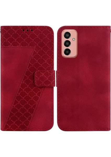Samsung Galaxy M13 4g Deri Kabartmalı Desen Telefon Kılıfı (Yurt Dışından)