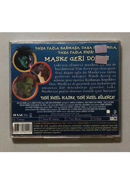 Maske 2 VCD (Orjinal Dönem Baskı)