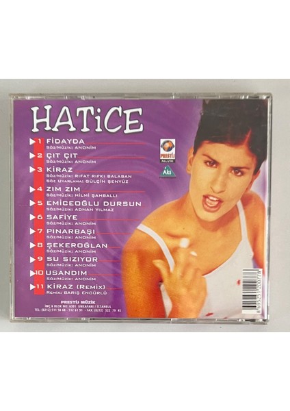 Prestij Müzik Hatice Fidayda CD (Orjinal Dönem Baskı)