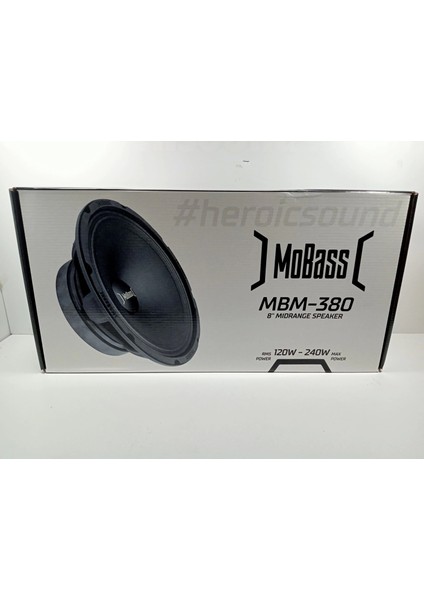 20CM Midrange – Mobass MBM-380 240W 120RMS Midrange