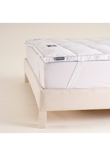 Tüy Geçirmez 2'ye Ayrılabilen %100 Kaz Tüyü Topper 160x200 cm - Piume Classic Comfort fiyatları