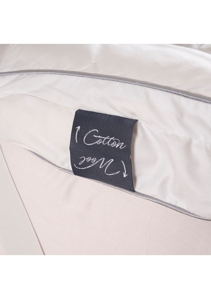 %100 Pamuk Yün 4 Mevsim 2'ye Ayrılabilen Topper 160x200 cm - Nature Pro Comfort Serisi indirimleri