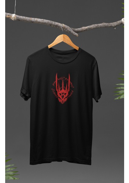 Yüzüklerin Efendisi Sauron Sırt Baskılı Tişört, Unisex Rings Of Power Baskılı T-Shirt fiyatları