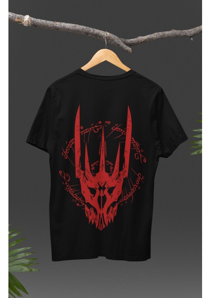 Yüzüklerin Efendisi Sauron Sırt Baskılı Tişört, Unisex Rings Of Power Baskılı T-Shirt modelleri