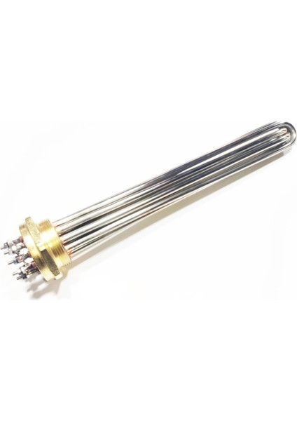 Otoklav Isıtıcı Rezistans 12,5KW 2 inç Trifaze 40cm CR304 5 Elemanlı vidalı fiyatları