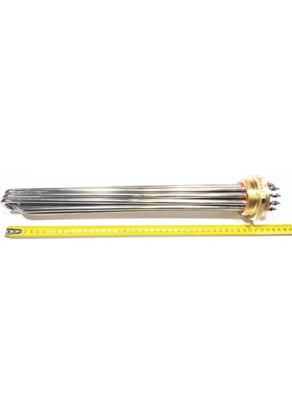 Otoklav Isıtıcı Rezistans 12,5KW 2 inç Trifaze 40cm CR304 5 Elemanlı vidalı modelleri