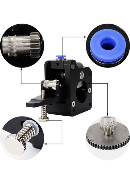 3D Yazıcı Aksesuarları Bondte Ekstrudere Uygundur Tamamı Metal Uzun Menzilli ve Kısa Menzilli Evrensel (Sağ) (Yurt Dışından)