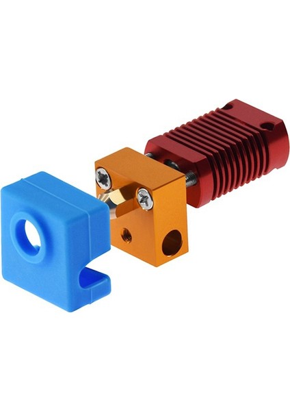 Mk8 Hotend CR10 CR10S Alüminyum Isıtma Bloklu Montajlı Ekstruder 0.4mm Nozul (12V 40W) (Yurt Dışından)