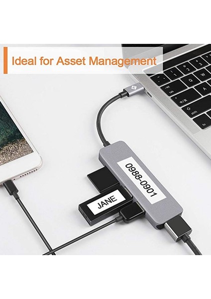 Paket 9mm Siyah Beyaz Etiket Bant Etiketleme Makinesi -120 -60 -100 KL750B KL750 KL7200 Etiketleme Makineleri ile Uyumlu (Yurt Dışından) fırsatları